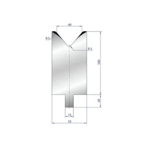 Part No. 3233 @ 35mm 80 Degree Enkel V Die