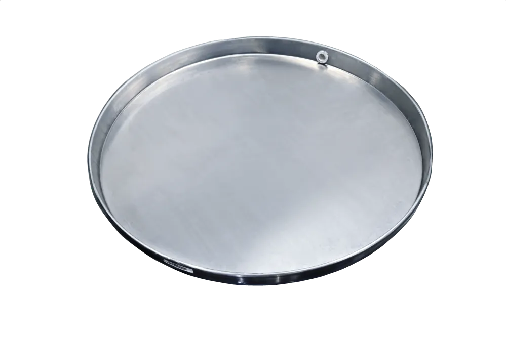 36" Round Aluminium Commercial Water Heater Pan Side Drain