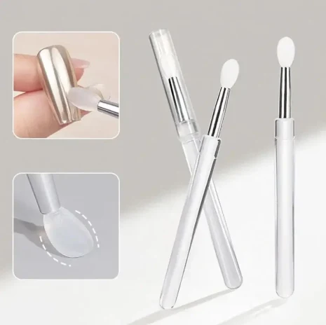 Thin Silicone Brush Chrome Powder