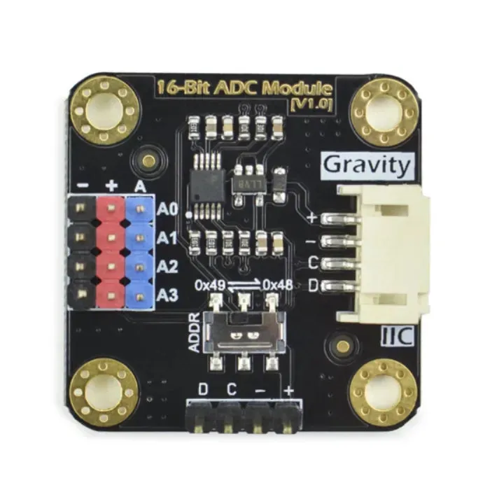 Gravity: I2C ADS1115 16-Bit ADC Module (Arduino & Raspberry Pi Werkt met