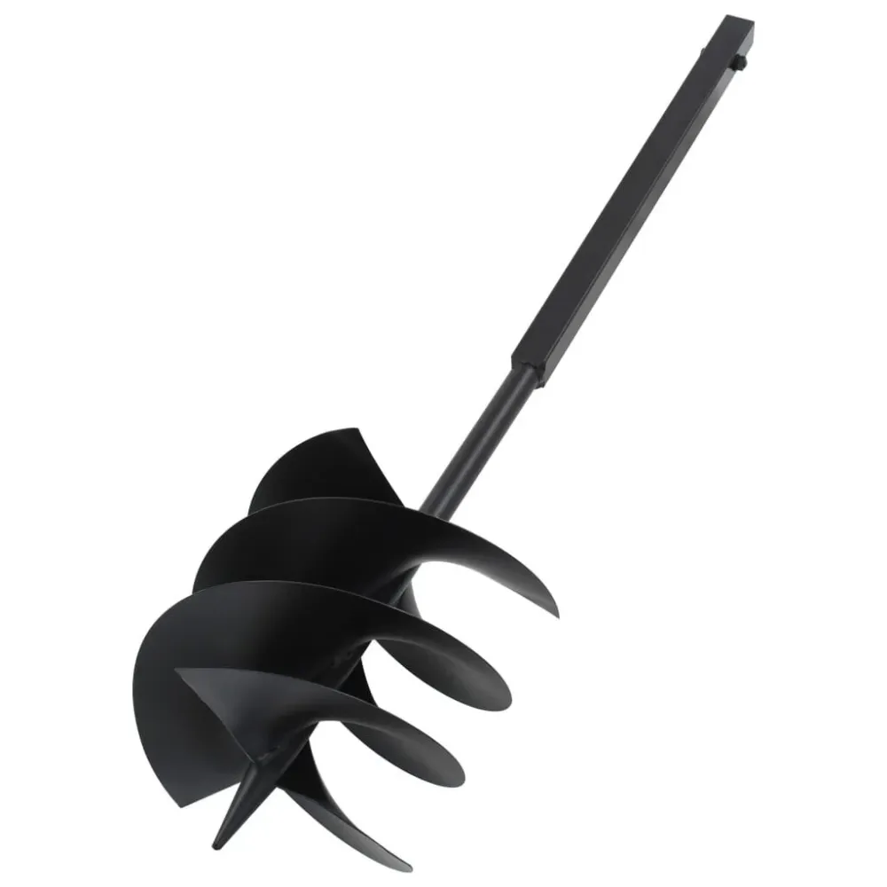 Grondboor met handvat 250 mm met verlengbuis 4 m staal