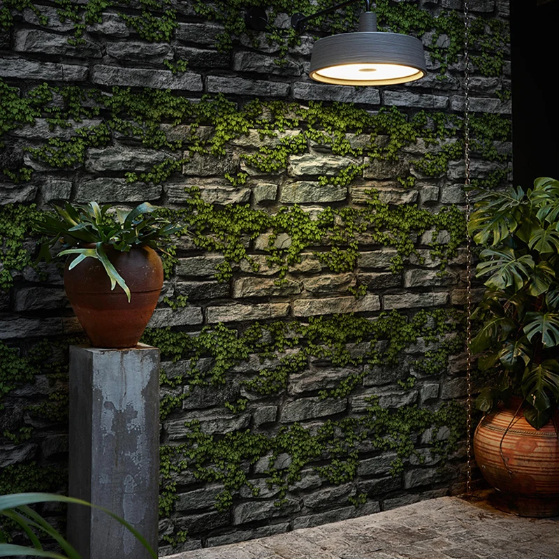 Industrial Brick Wallpaper Roll VINYL Unpasted Multicolor Wall Covering Accent Wall Maroon