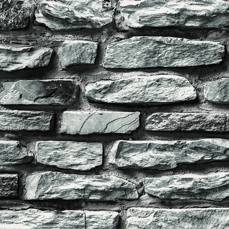 Industrial Brick Wallpaper Roll VINYL Unpasted Multicolor Wall Covering Accent Wall Maroon