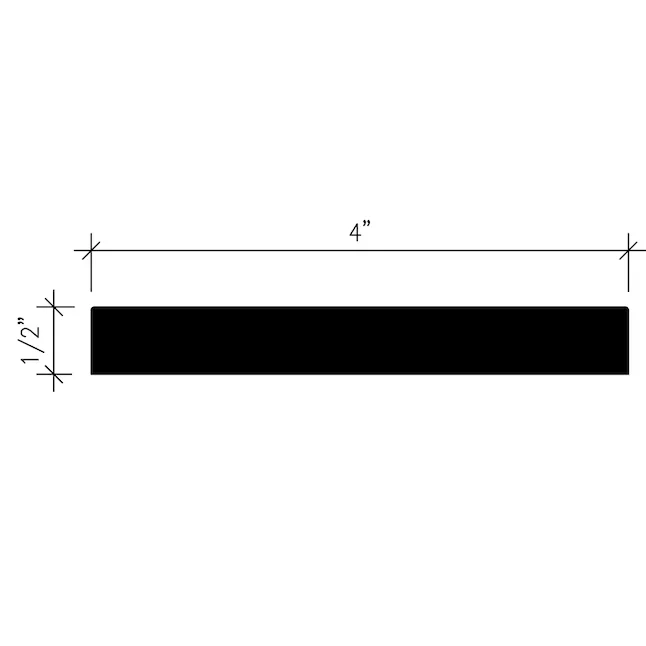 Inteplast Group Building Products 1/2- x 4- x 8-ft Modern Finished Polystyrene Sierra Bruin Baseboard Moulding