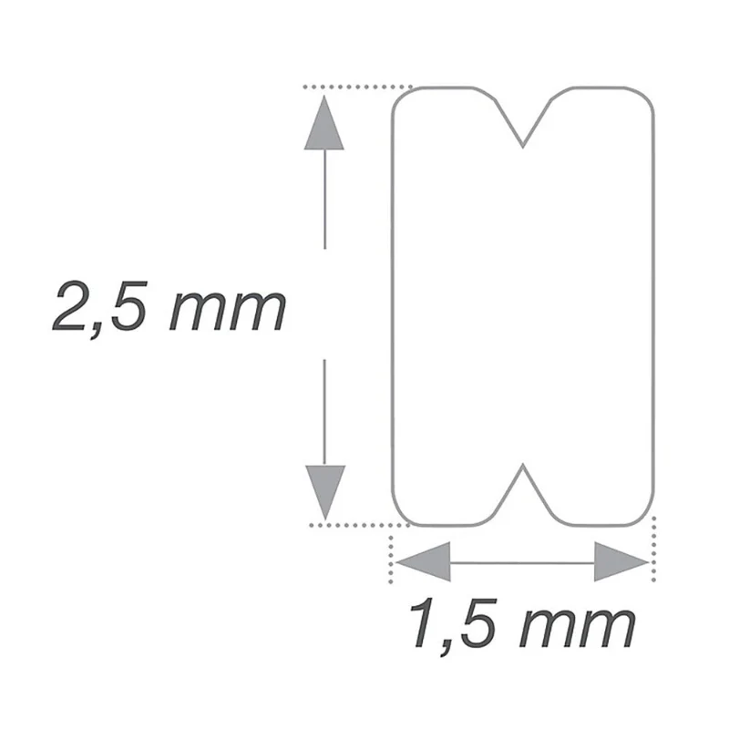 Steel lingual bar - resin reinforcement prosthesis - 10 pieces