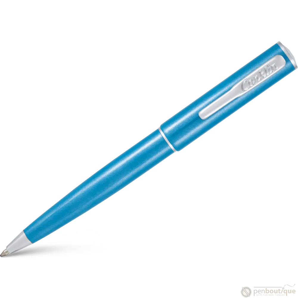Conklin Coronet Ballpoint Pen - Aquamarijn met 180° Draaihoek