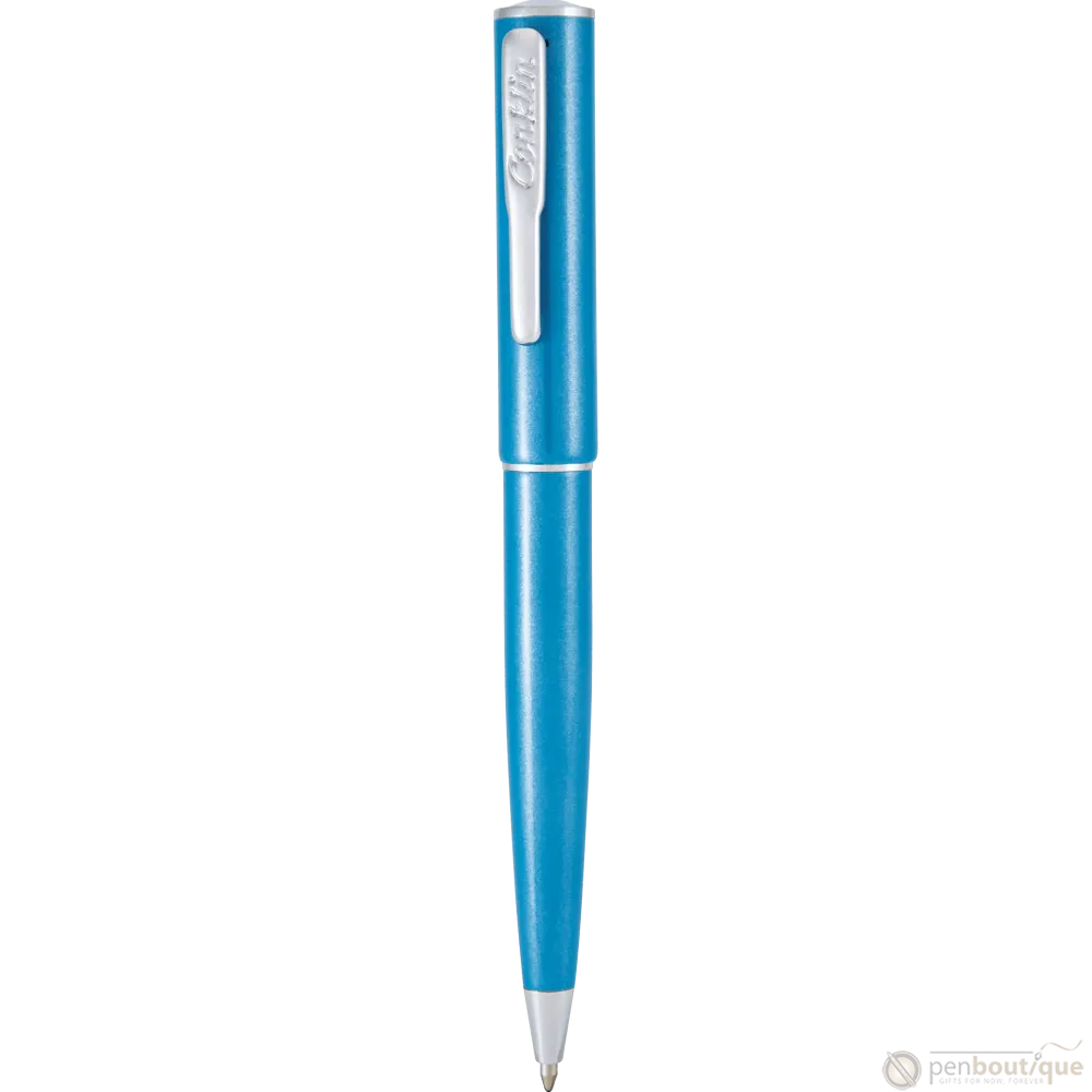 Conklin Coronet Ballpoint Pen - Aquamarijn met 180° Draaihoek