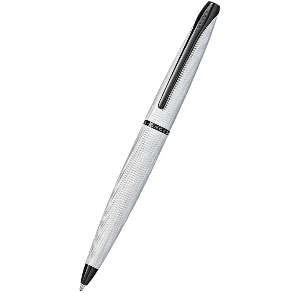 Cross ATX Ballpoint Pen - Brushed Metaalglans | Zelfsluitend | Verstelbaar