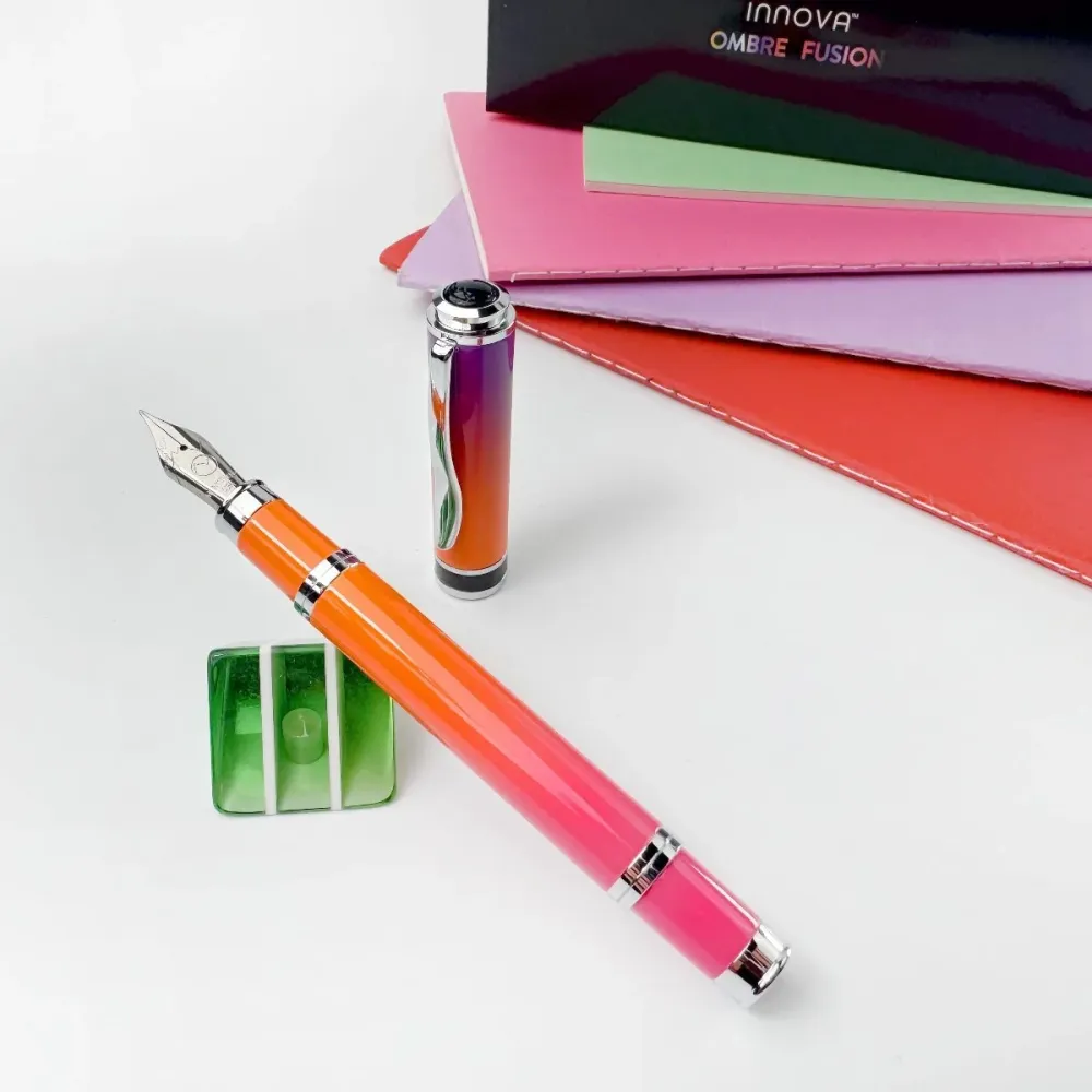 Monteverde Innova Fountain Pen - Ombre Fusion - Harmony Poedercoating Zwart