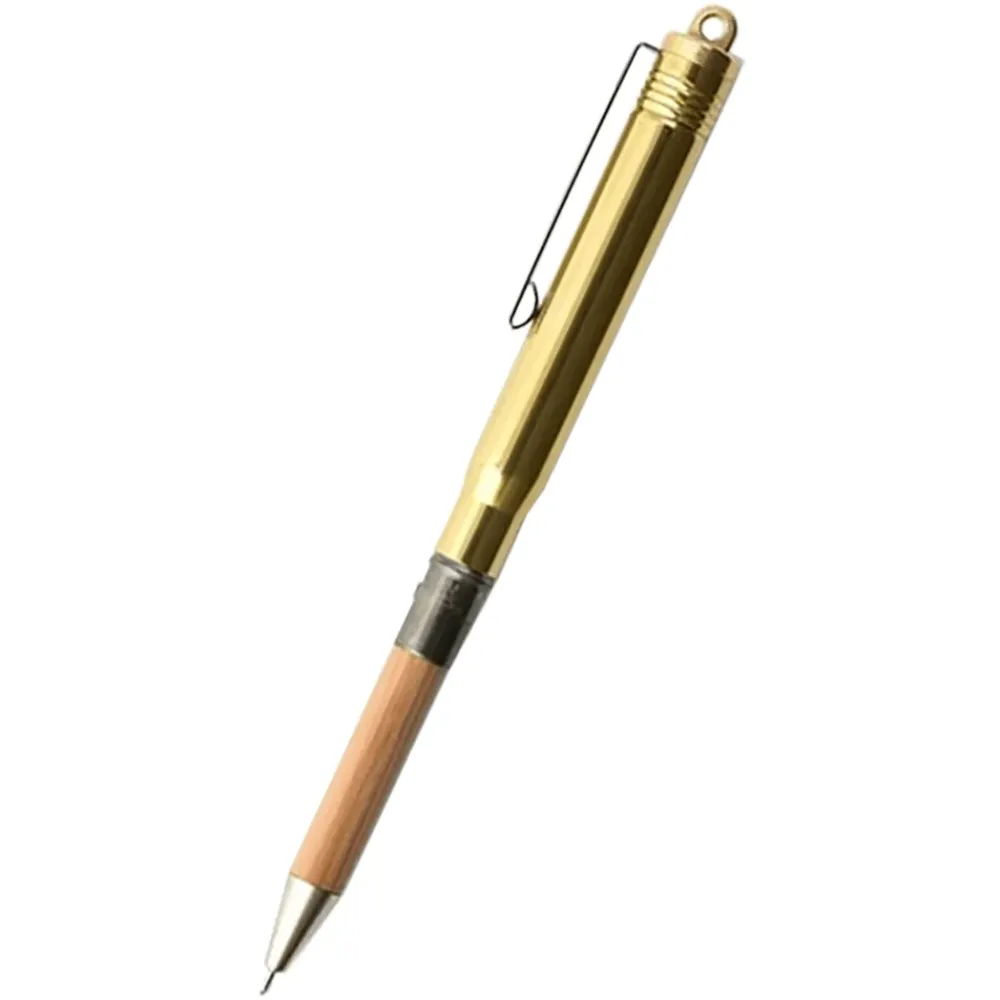 Verzonken Traveler's Geel koper Ballpoint Pen - Solid