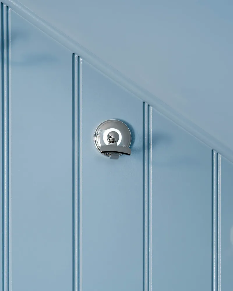 Portland Haak - Gepolijst Nikkel - M12 Draad