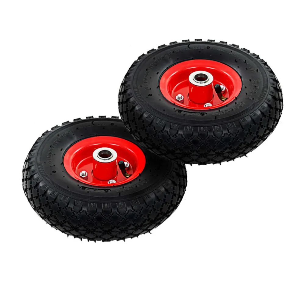 Steekwagenwielen 2 st 3,00-4 (245x82) elastisch