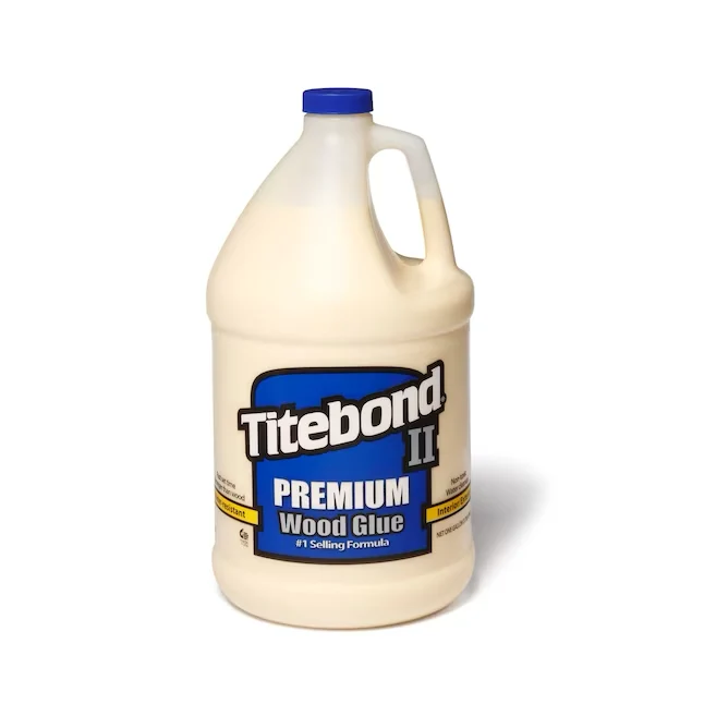 Titebond II Premium Wood Glue Geel, Interior/Exterior Wood Adhesive (128-fl oz)