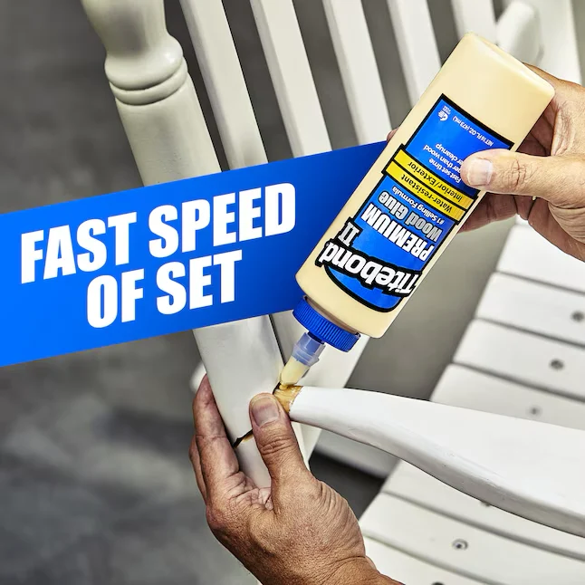 Titebond II Premium Wood Glue Geel, Interior/Exterior Wood Adhesive (128-fl oz)