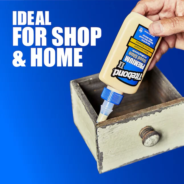 Titebond II Premium Wood Glue Geel, Interior/Exterior Wood Adhesive (128-fl oz)