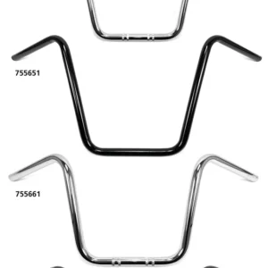 1" Handlebars Ape Hanger 12"CHR dimpled Harley-Davidson