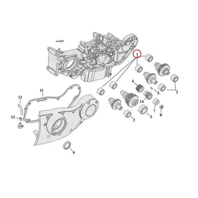 UV-bestendige Bushing Inner, Camshaft Harley-Davidson