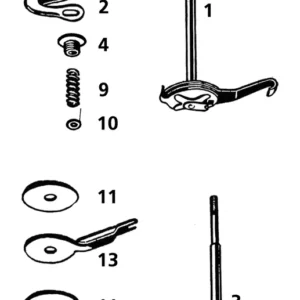 Versterkte PVC Steering damper w/chrome lever, WL Harley-Davidson