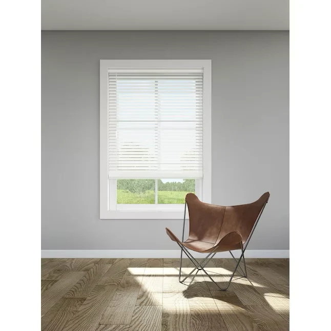 LEVOLOR Trim+Go 2- Slat Width 23- x 48- Cordless Wit Faux Wood Room Darkening Horizontal Blinds