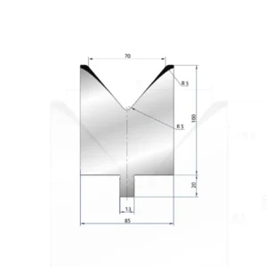 Part No. 3220 @ 550mm 80 Degree Individueel V Die (Segmented)