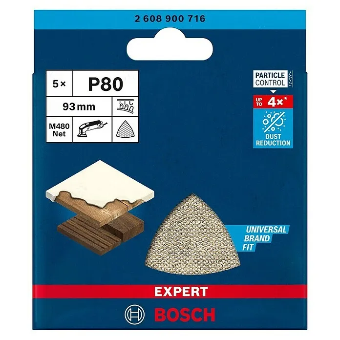 Bosch Expert Schuurpapier M480 - Korreling: 80, 5 st.