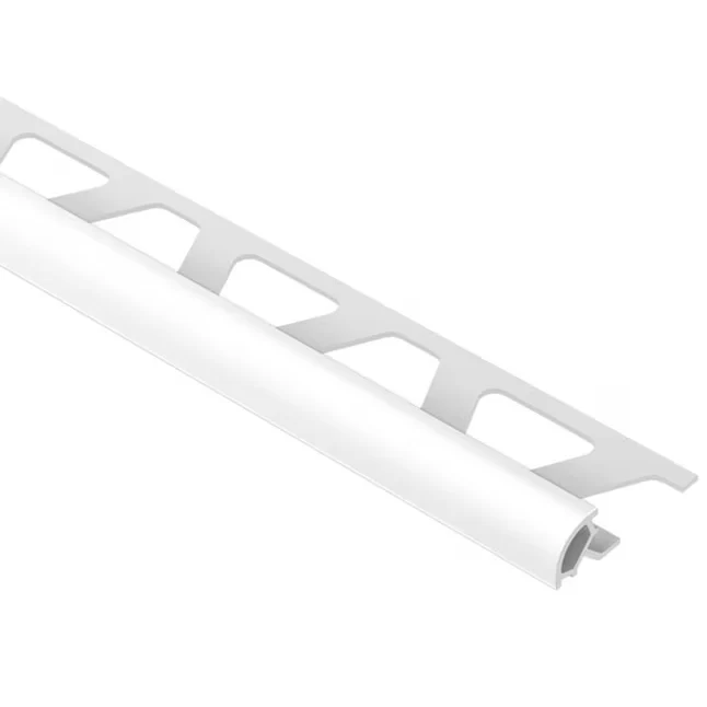 Schluter Systems Rondec 0.375- W x 98.5- L Bright White VINYL Bullnose Tile Edge Trim