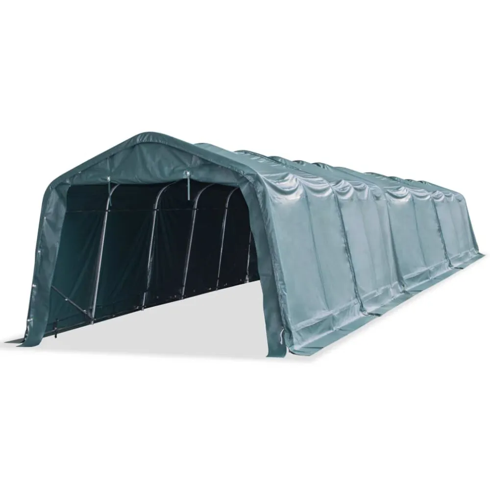 Veetent verwijderbaar 550 g/m² 3,3x16 m VINYL donkergroen