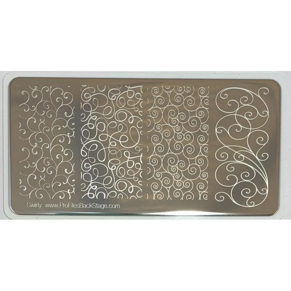 Vlakslijp PF Stamping Plate - Swirly