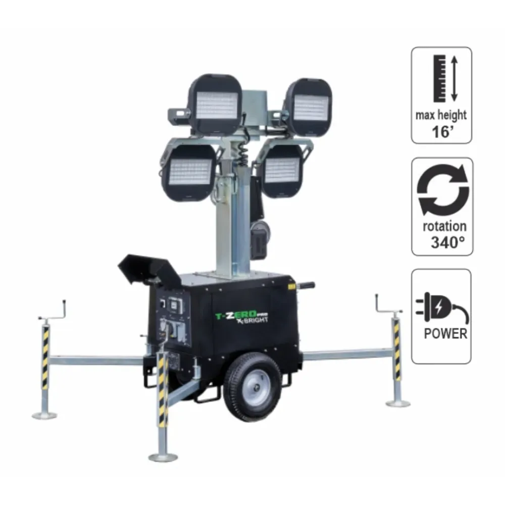 Drukvaste Trime X-Bright E1200 4 X 320W High Output Plug LED Light Tower
