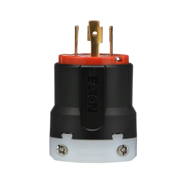 Eaton Arrow Hart 30-Amp 125/250-Volt NEMA L14-30p 4-wire Grounding Industrial Locking Plug, Zacht oranje
