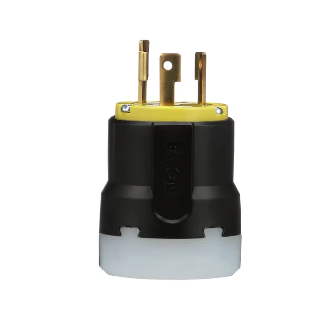 Eaton Arrow Hart 30-Amp 125-Volt NEMA L5-30p 3-wire Grounding Industrial Locking Plug, Geel