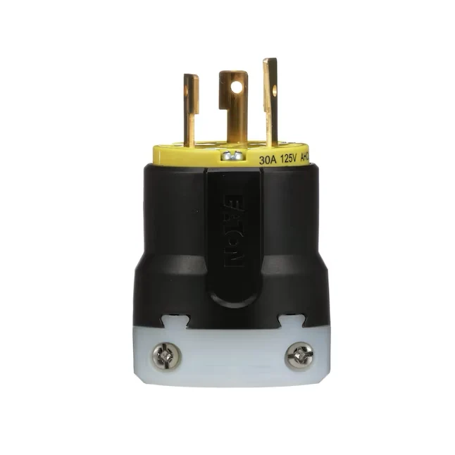 Eaton Arrow Hart 30-Amp 125-Volt NEMA L5-30p 3-wire Grounding Industrial Locking Plug, Geel
