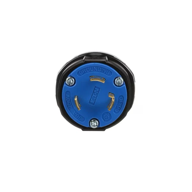 Eaton Arrow Hart 30-Amp 250-Volt NEMA L6-30p 3-wire Grounding Industrial Locking Plug, Blauw
