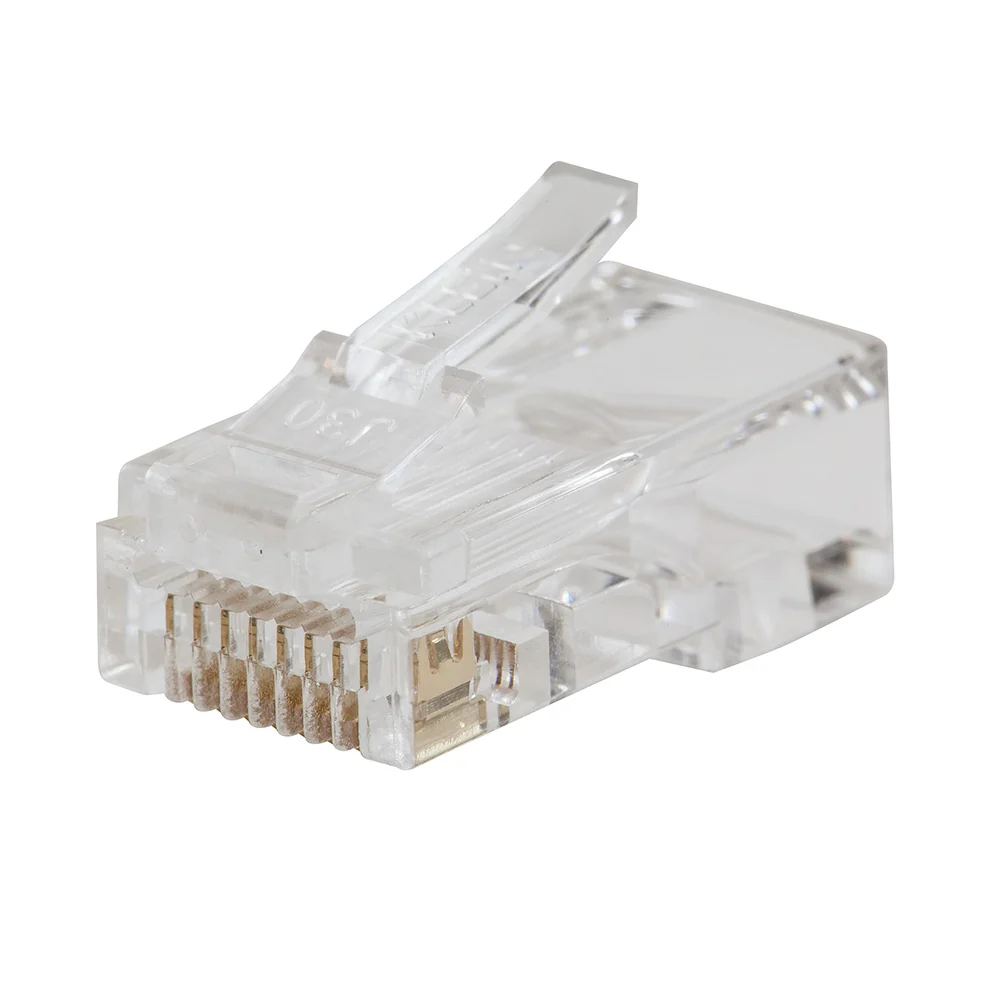 EPDM Rubber BESCHEIDEN TOOLS Pass-Thru䋢 Modular Data Plug, RJ45-CAT6, 50-Pack
