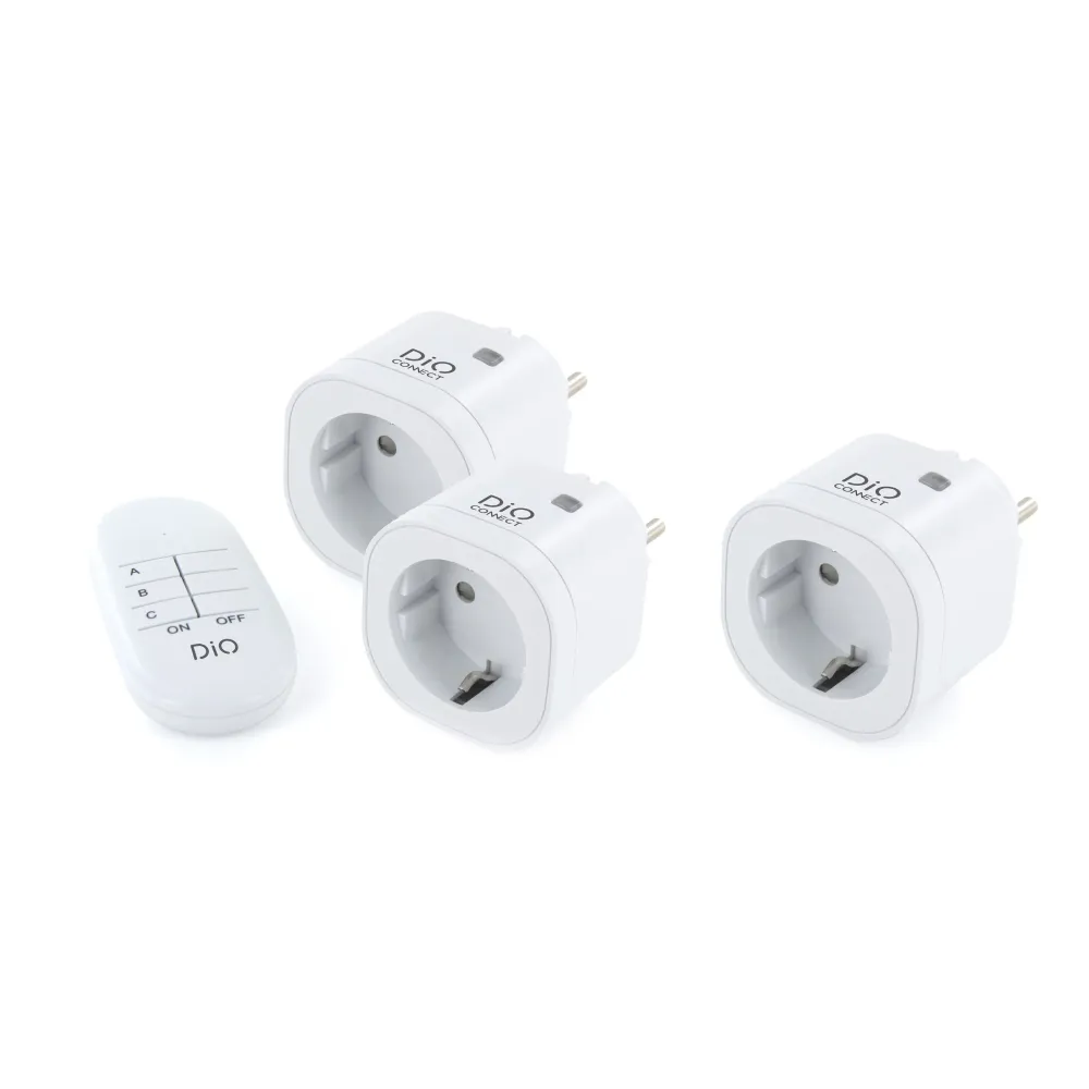 EPDM Rubber 3 Connected plugs (SCH - Type F) remote control - DiO Connect