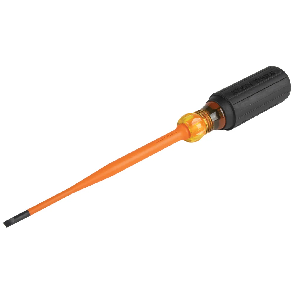 KLEIN TOOLS Slim-Tip Beschermd Screwdriver, 3/16-Inch Cabinet, 6-Inch Round Shank Quick Release | Snelle Montage