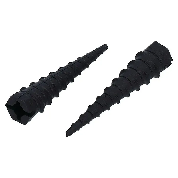 Pluggen Screw-It-Again - Zwart Klikvast Systeem