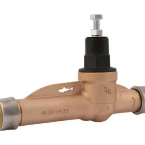 SharkBite Brass 1/2- Push-to-connect Pressure Regulator Valve metalen Top)