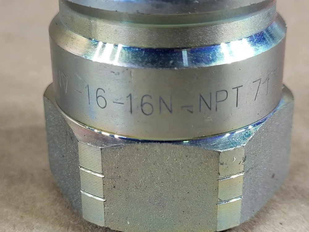 Aluminium 1" Hydraulic Spoedig Coupling HNV-16-16N-NPT (Bag 2)