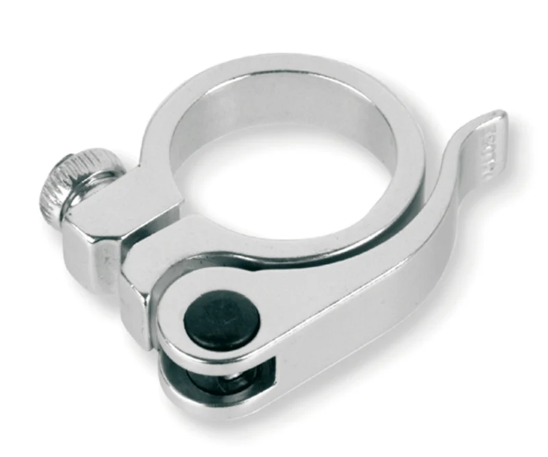 Blinde Abrazadera cierre tija de sillin bicicleta V BIKE cierre rapido - Ø31.8mm Plata