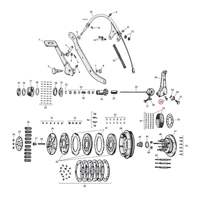 Grease Fitting, Clutch Release Lever Harley-Davidson voor Lucht- en Ruimtevaart