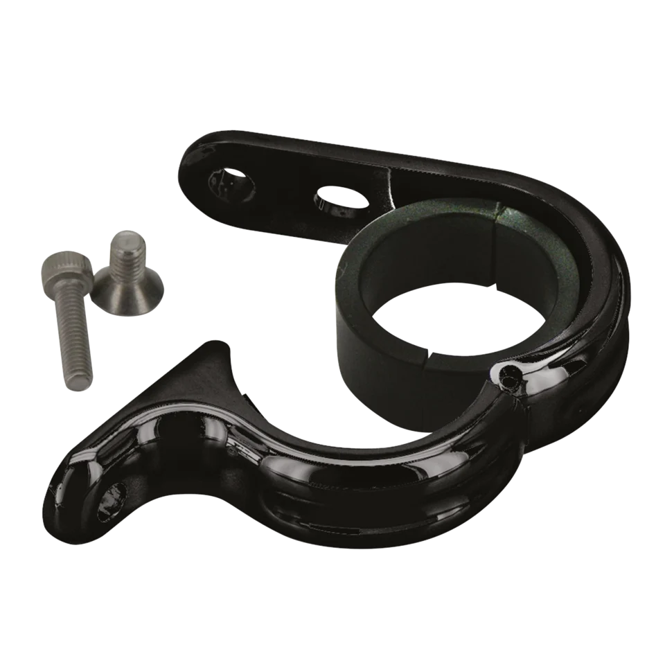Open Abrazaderas De Plegado Rápido Negras Para Harley Davidson