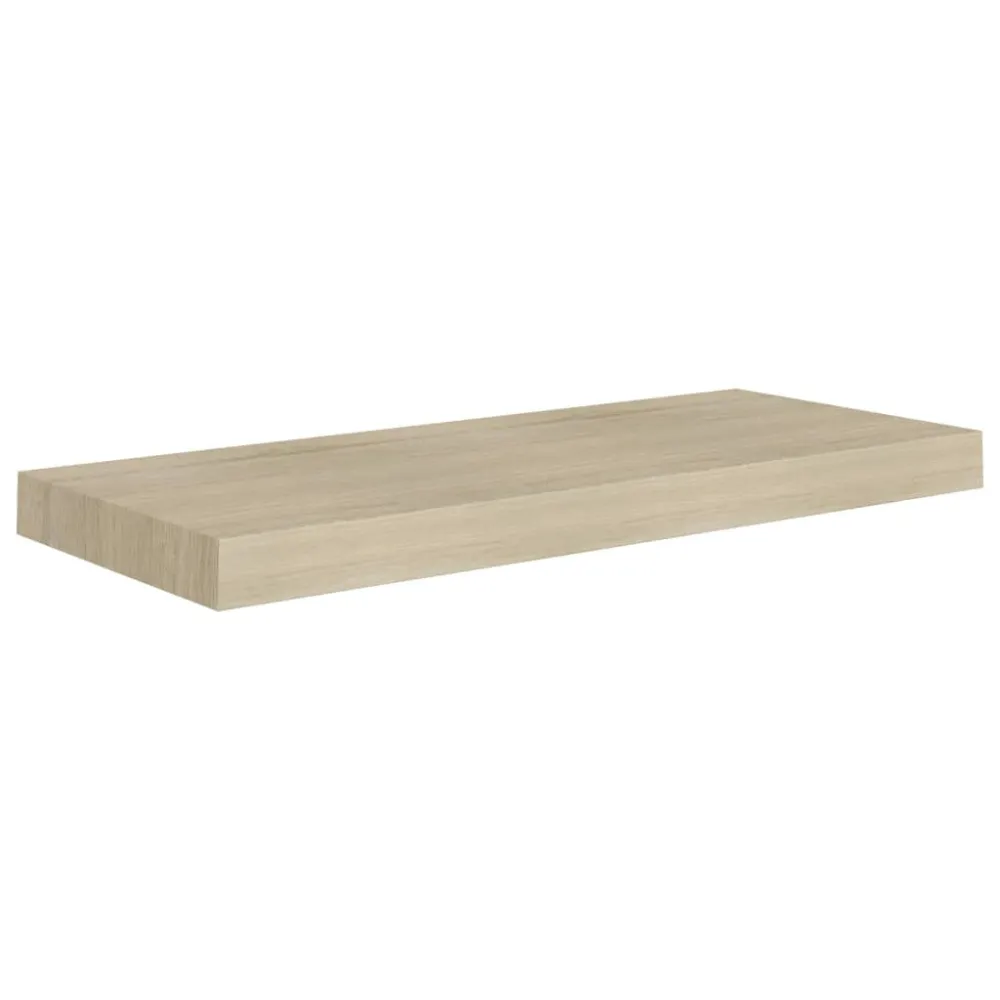 Wandschap zwevend 60x23,5x3,8 cm MDF eikenkleurig