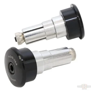 Bar End Weight, Curve, Aluminum, Ebbenhout Harley-Davidson