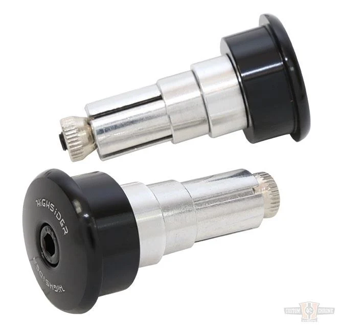 Bar End Weight, Curve, Aluminum, Ebbenhout Harley-Davidson