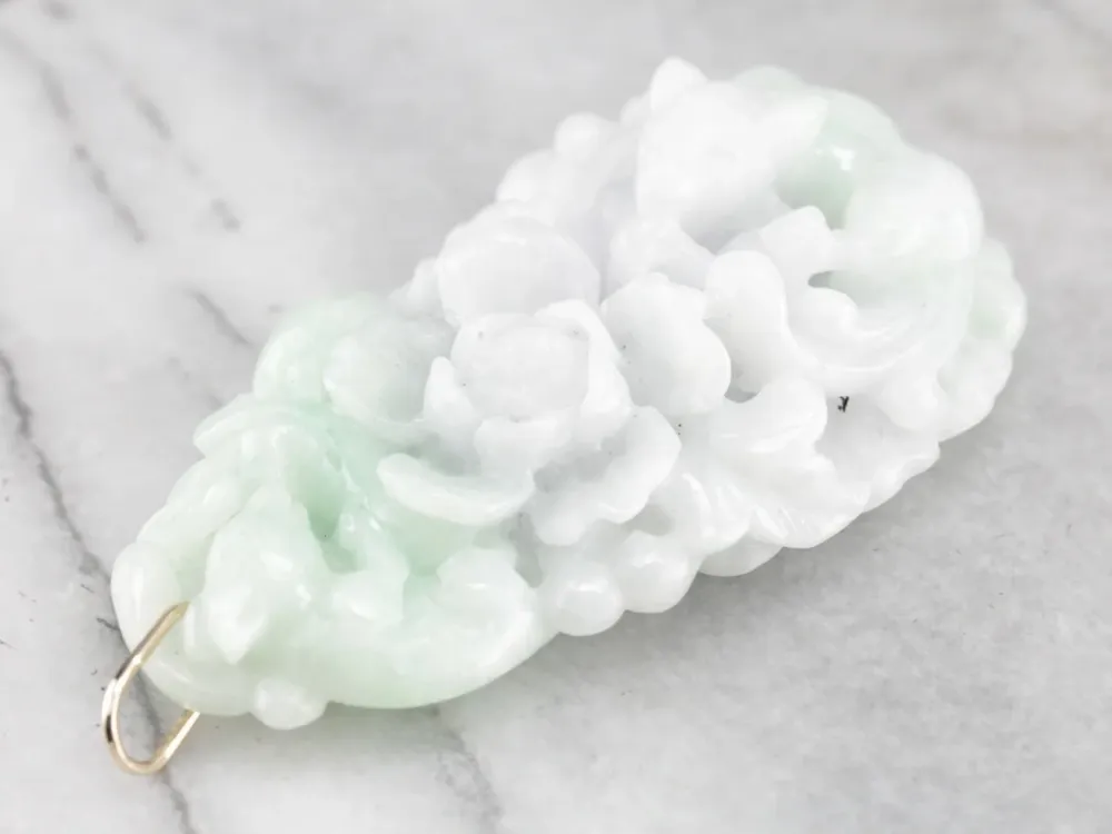 Carved Jade Statement Pendant