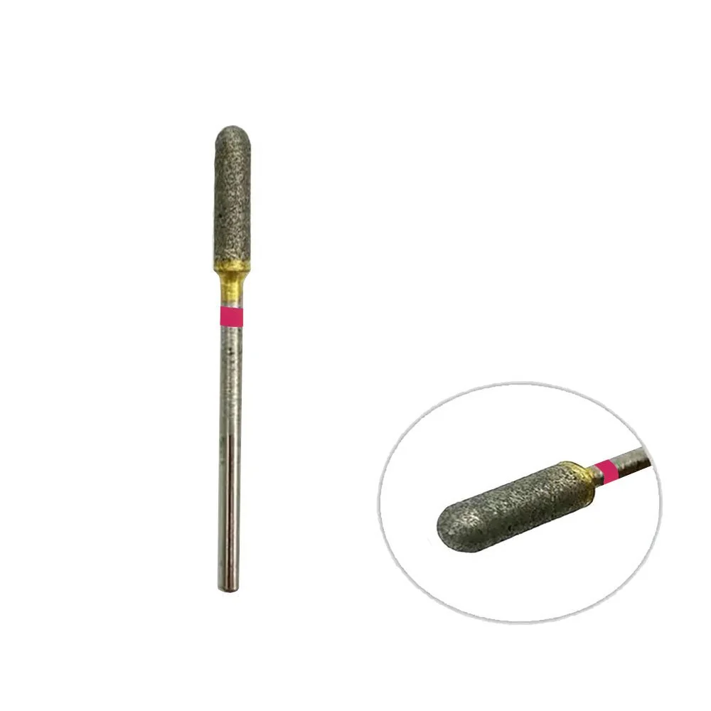 Diamond bur Fine grain mass rounded cylinder 0.37 cm.