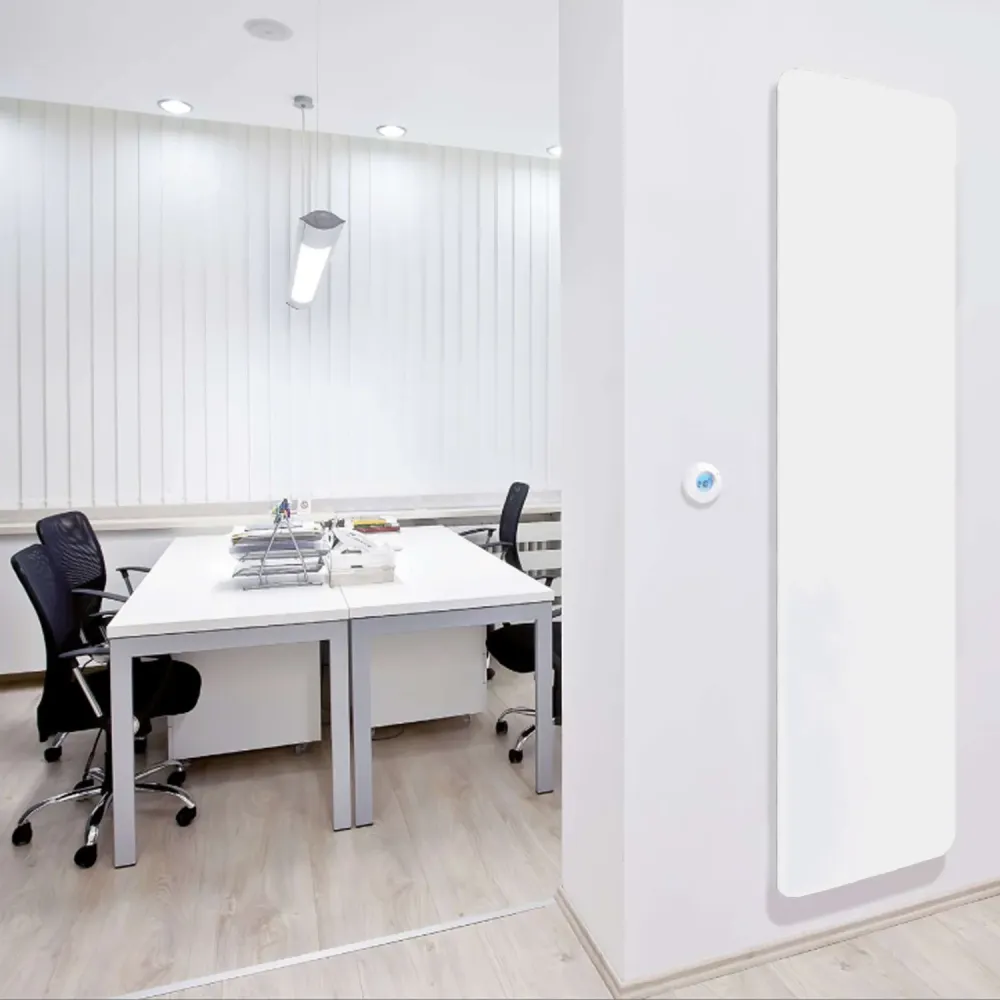 Electric panel radiator model Curve 110x60 cm - Ivoor