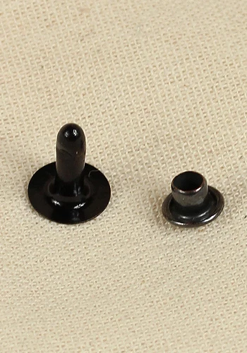 Hollow Rivet Ø6,8 x 10,5 mm Iron/Anthracite - Onbehandeld 100x