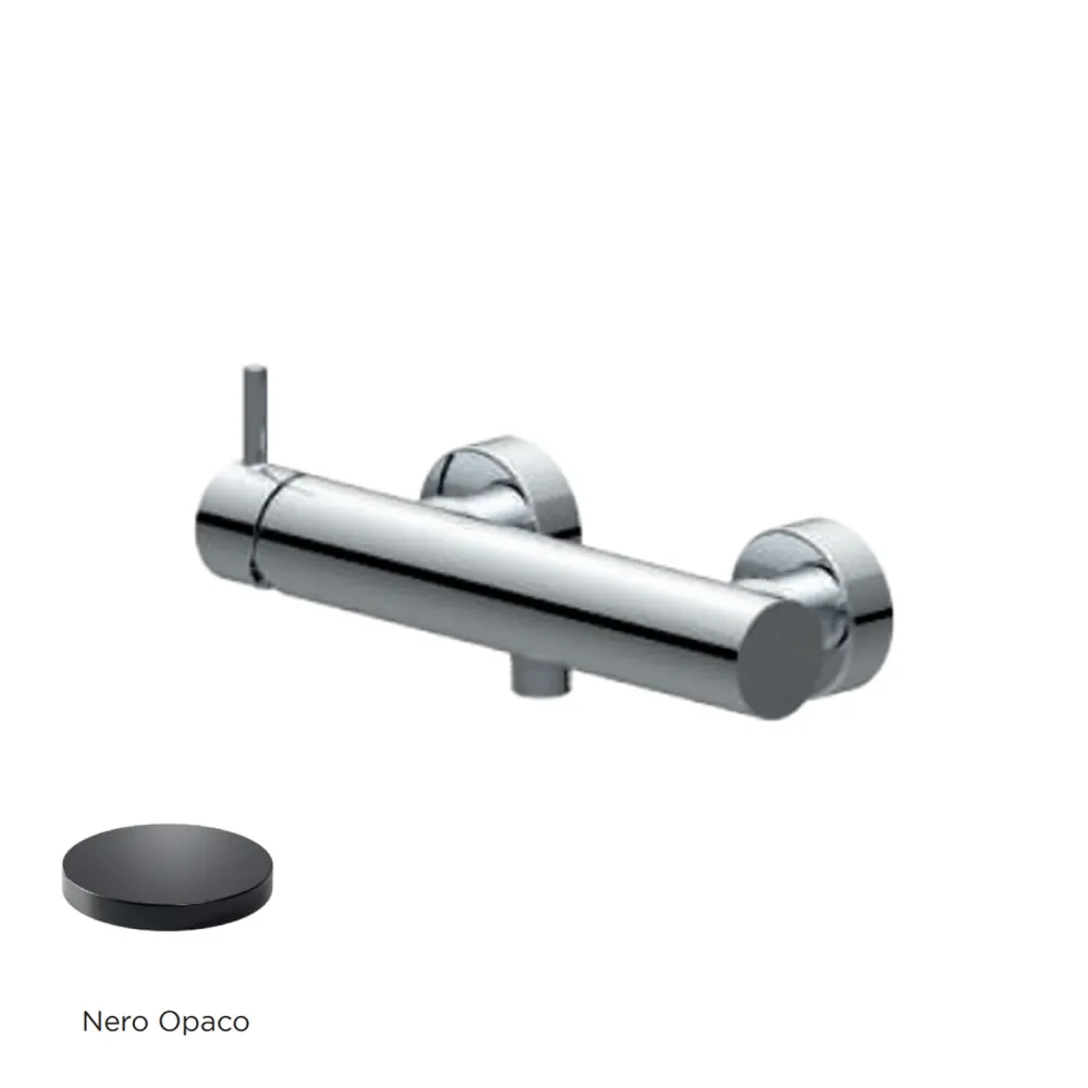 Kurk granulaten External single-lever mixer RubiFlux Regal series shower - Matte Ebbenhout